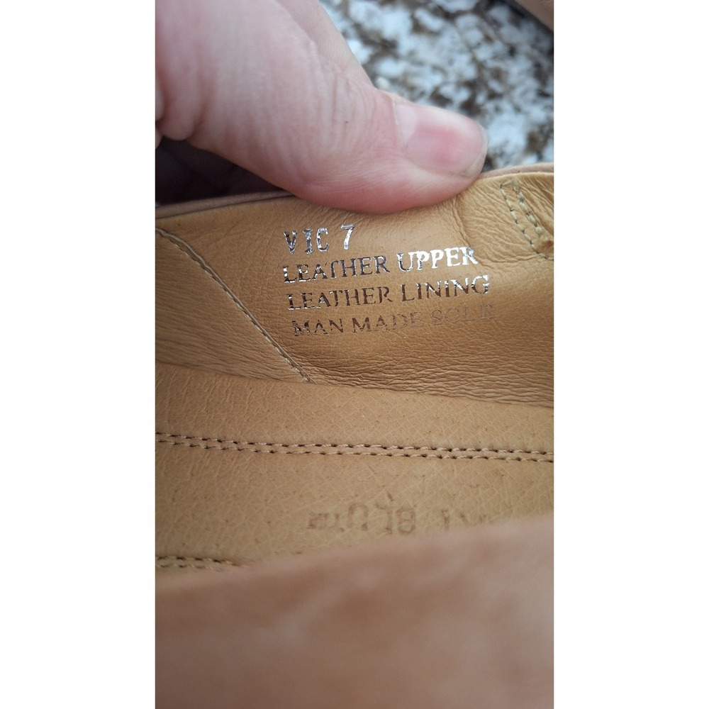 Chocolat Blu Cam Leather Pleated Flat Shoe Size 7 - Picture 6 of 8